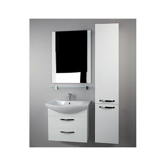 Тумба подвесная с раковиной Акватон Ария 65М см 1A1233K0AA010, белый - фото 7