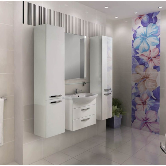 Тумба подвесная с раковиной Акватон Ария 65М см 1A1233K0AA010, белый - фото 8