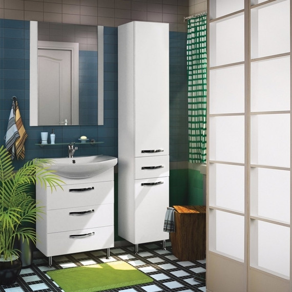 Тумба напольная с раковиной Акватон Ария 65Н см 1A1234K0AA010, белый - фото 6