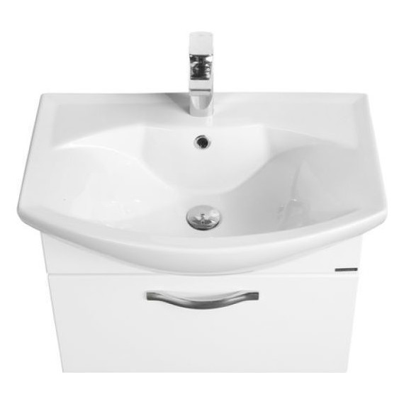 Тумба подвесная с раковиной Акватон Ария 65 см 1A1340K0AA010, белый - фото 4