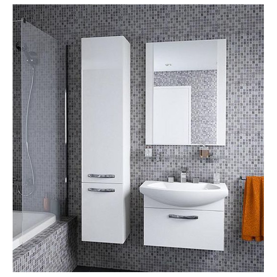 Тумба подвесная с раковиной Акватон Ария 65 см 1A1340K0AA010, белый - фото 6