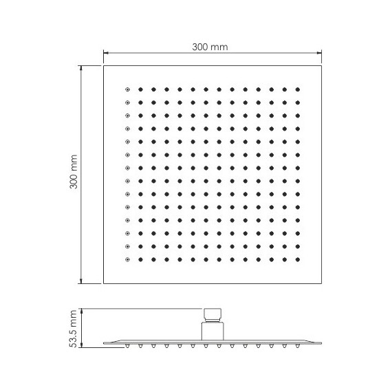 Верхний душ WasserKraft Abens A162, черный - фото 2