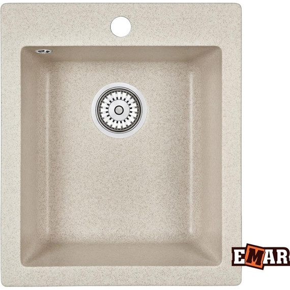 Кухонная мойка Emar EMQ-1415.Q, берилл, Цвет производителя: берилл - фото 