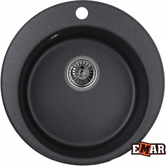 Кухонная мойка Emar EMQ-1475.C, морион, Цвет производителя: морион - фото 