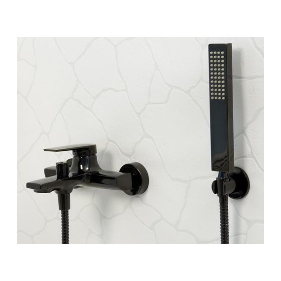 Смеситель для ванны WasserKraft Glan 6601, черный - фото 4