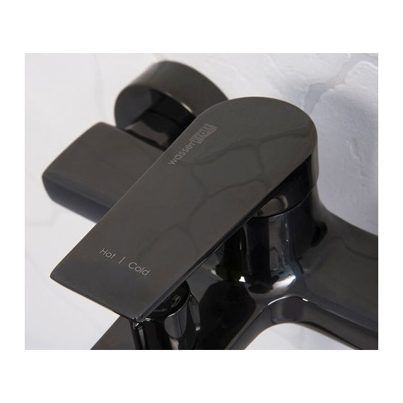 Смеситель для ванны WasserKraft Glan 6601, черный - фото 6