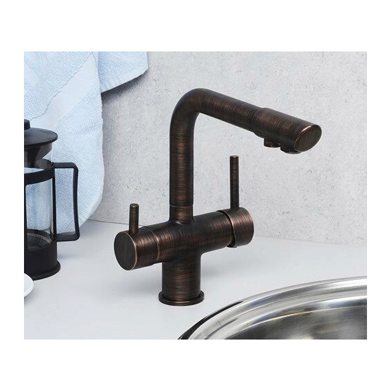 Смеситель для кухни WasserKraft A8047, темная бронза - фото 2