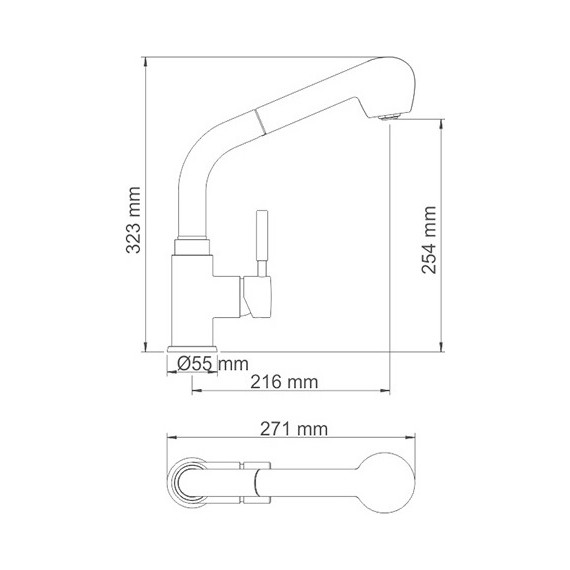 Смеситель для кухни WasserKraft A8237, светлая бронза - фото 4