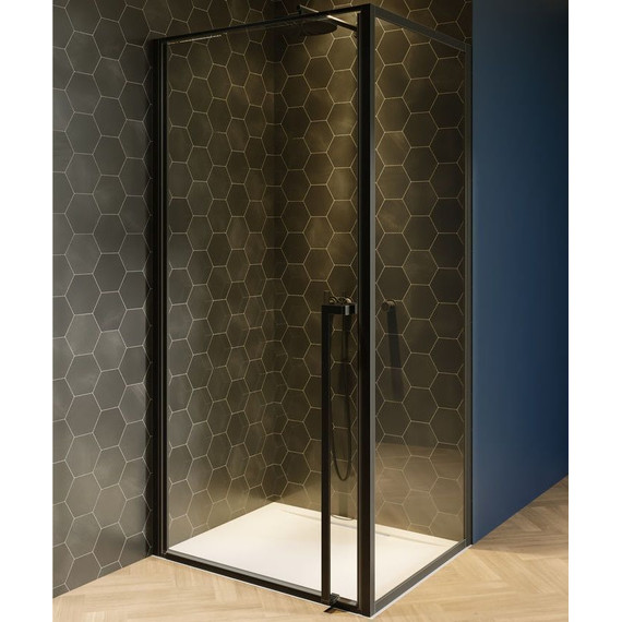 Душевое ограждение Riho Lucid GD201 90х100 см G005012121 черный/прозрачное - фото 2