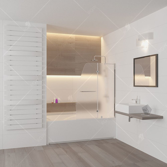 Шторка для ванны RGW SC-13 100 см 01111310-21, хром/матовое - фото 2