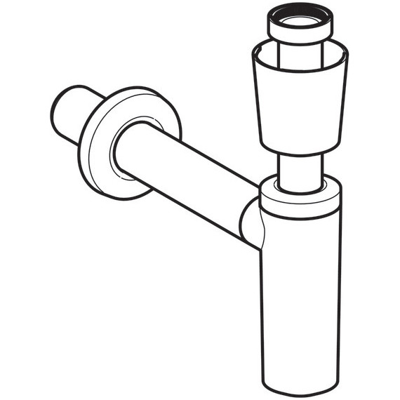 Сифон для умывальника Geberit 40 мм 151.035.11.1, белый - фото 2