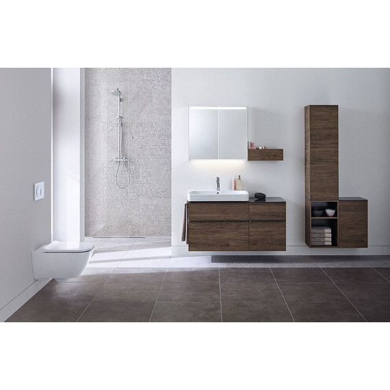 Унитаз подвесной безободковый Geberit Smyle Square 500.683.01.1 с крышкой микролифт - фото 8