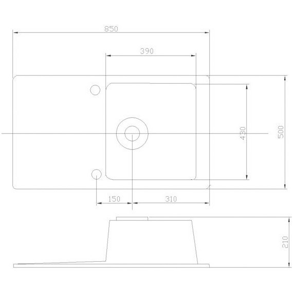 Кухонная мойка Акватон Верона 1A710032VR230, серый, Цвет производителя: серый - фото 4