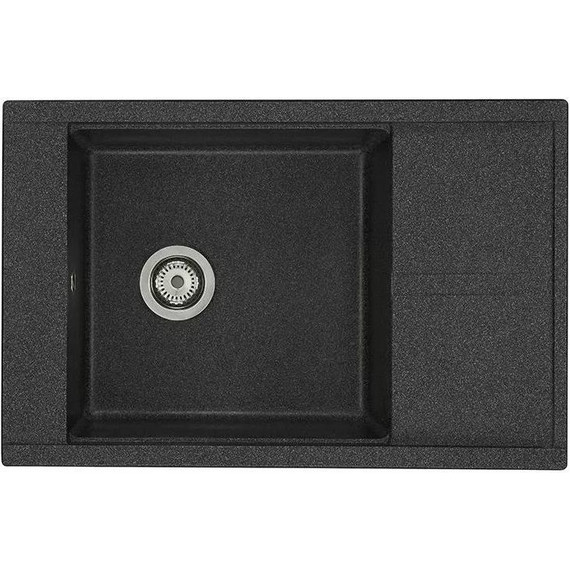 Кухонная мойка Акватон Делия 1A715132DE210, графит, Цвет производителя: графит - фото 