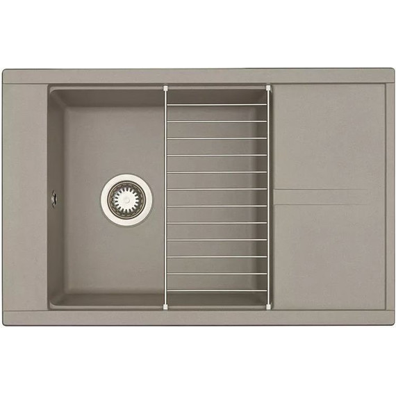 Кухонная мойка Акватон Делия 1A715132DE250, серый шёлк, Цвет производителя: серый шёлк - фото 2