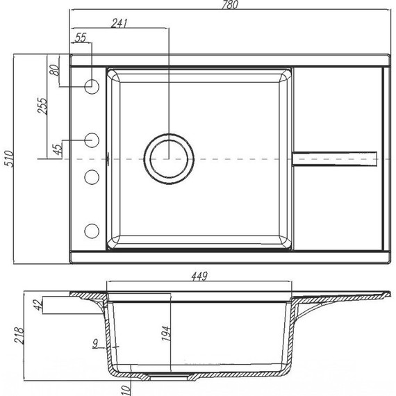 Кухонная мойка Акватон Делия 1A715132DE220, песочный, Цвет производителя: песочный - фото 8