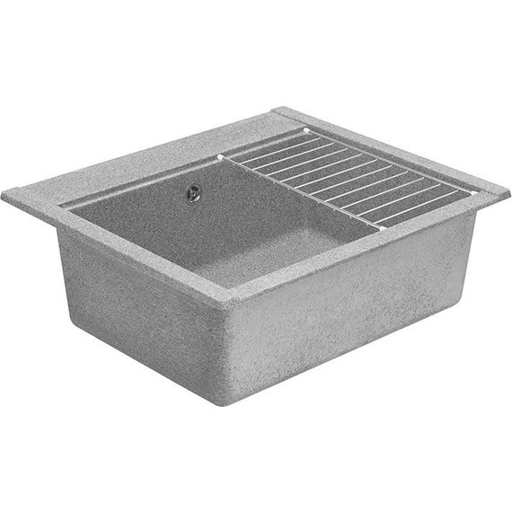 Кухонная мойка Акватон Делия 1A715232LD230, серый, Цвет производителя: серый - фото 3