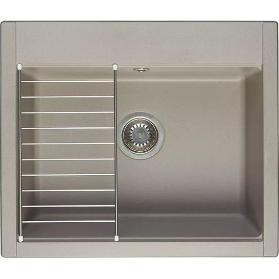 Кухонная мойка Акватон Делия 1A715232LD250, серый шёлк, Цвет производителя: серый шёлк - фото 2