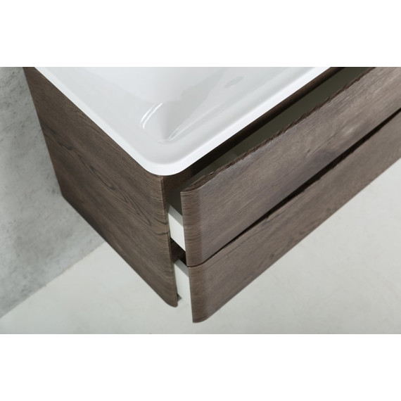 Тумба подвесная с раковиной BelBagno ACQUA-900-2C-SO-RNG 90 см, Rovere Nature Grigio, Цвет фасада: Rovere Nature Grigio - фото 3