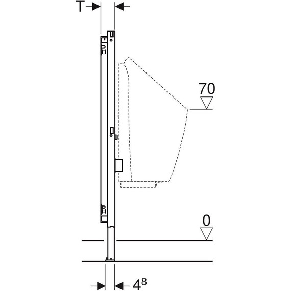 Инсталляция для писсуара Geberit Duofix 111.686.00.1 - фото 3