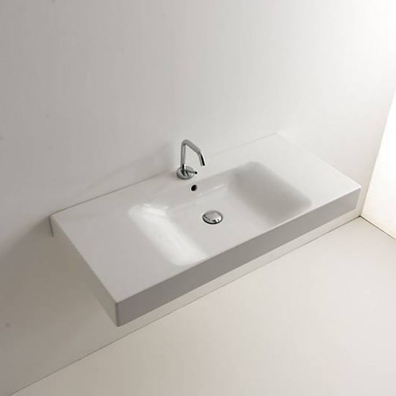 Раковина подвесная Kerasan Cento 100 см 355001*1 - фото 2