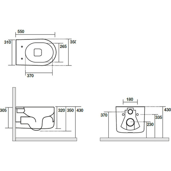 Унитаз подвесной безободковый Kerasan Nolita 531430, белый матовый - фото 2