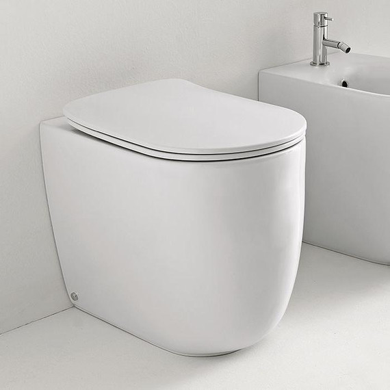 Унитаз приставной безободковый Kerasan Nolita 531830, белый матовый - фото 