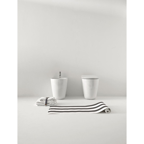 Унитаз приставной безободковый Kerasan Nolita 531830, белый матовый - фото 3