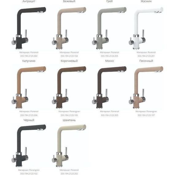 Смеситель для кухни Florentina Арес FL 333.19H.2123.107, песочный, Цвет производителя: песочный - фото 2