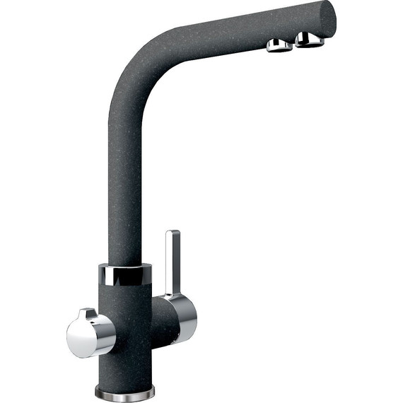 Смеситель для кухни Dr.Gans Акцент DG 339.06H.2123.407, чёрный, Цвет производителя: чёрный - фото 