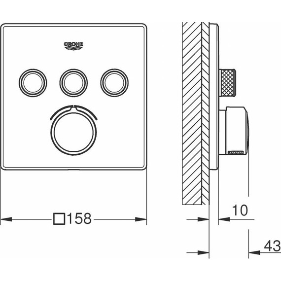 Смеситель для душа Grohe Grohtherm SmartControl 29149000 - фото 5