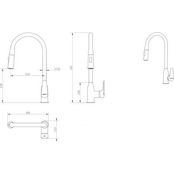 Смеситель для кухни Bravat Arden F7362395CP-ENG - фото 5