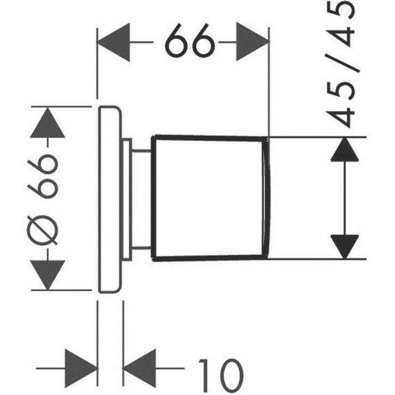 Вентиль Hansgrohe Metris 31677000 - фото 2