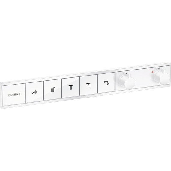 Смеситель для ванны с термостатом Hansgrohe RainSelect 15384700, белый - фото 