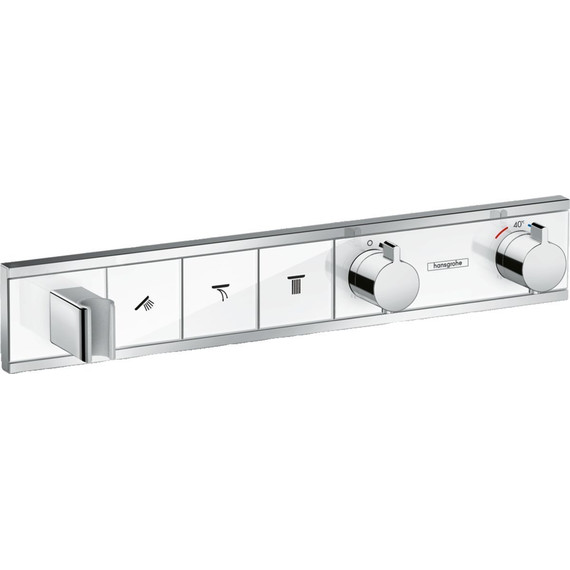 Смеситель для душа с термостатом Hansgrohe RainSelect 15356400, белый/хром - фото 