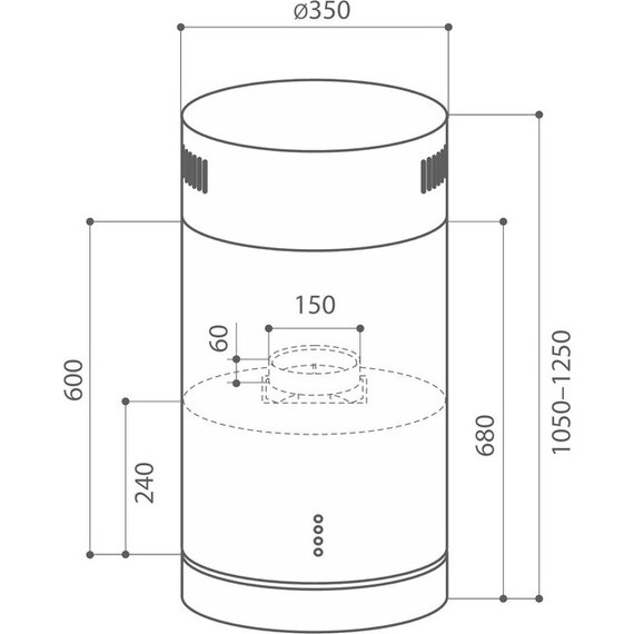 Вытяжка Lex Tubo Isola 350 Inox CHAT000023 - фото 5