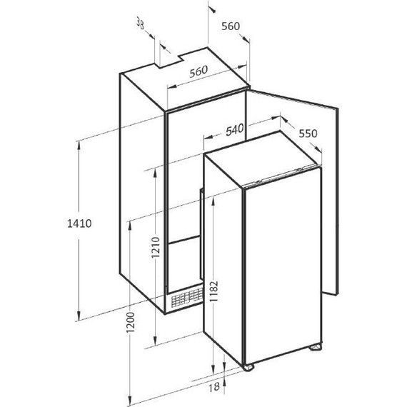 Встраиваемый холодильник Zigmund & Shtain BR 12.1221 SX - фото 6