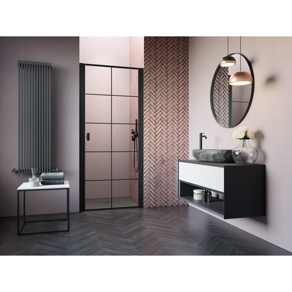 Душевая дверь Radaway Nes Black DWJ I Factory 70 см 10026070-54-55R, черный/прозрачное - фото 4