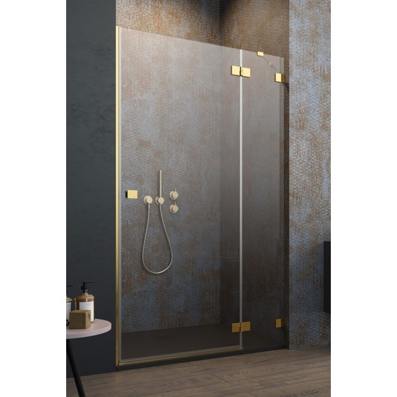Душевая дверь Radaway Essenza Pro Gold DWJ 80 см 10099080-09-01R, золото/прозрачное - фото 