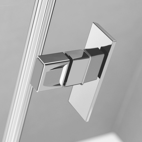 Душевая дверь Radaway Nes 8 DWD I 60L+35R 95 см (стекло 8 мм), хром/прозрачное - фото 5