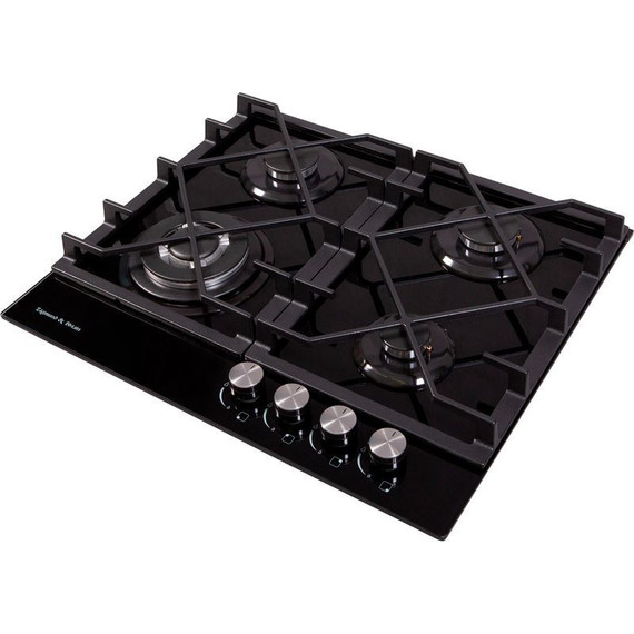 Газовая варочная поверхность Zigmund & Shtain MN 175.61 B (чёрное стекло) - фото 3