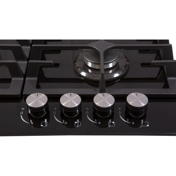 Газовая варочная поверхность Zigmund & Shtain MN 197.61 B (чёрное стекло) - фото 4