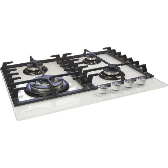 Газовая варочная поверхность Zigmund & Shtain MN 197.61 W (белый стекло) - фото 3