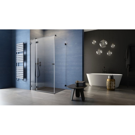 Душевое ограждение Radaway Essenza Pro Black KDJ 80х80 см L, черный/прозрачное - фото 2