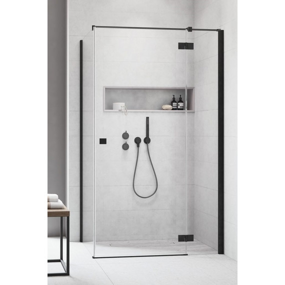 Душевое ограждение Radaway Essenza New Black KDJ 100х75 см R, черный/прозрачное - фото 