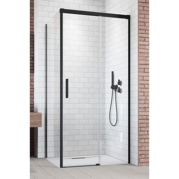 Душевое ограждение Radaway Idea Black KDJ 120х100 см R, черный/прозрачное - фото 