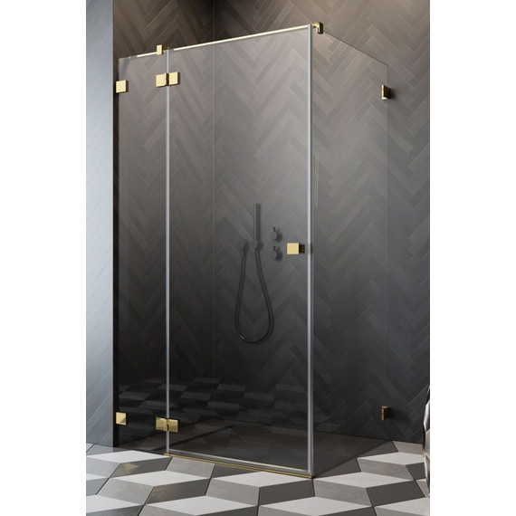 Душевое ограждение Radaway Essenza Pro Gold KDJ 100х75 см L, золото/прозрачное - фото 