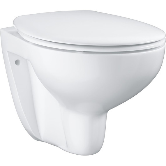 Унитаз подвесной безободковый Grohe Bau Ceramic 39351000 с крышкой микролифт - фото 