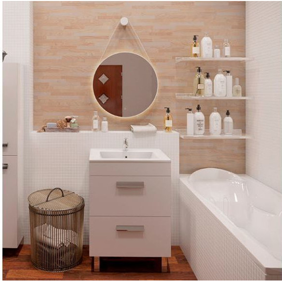 Зеркало Gair Etna White 60 см - фото 2