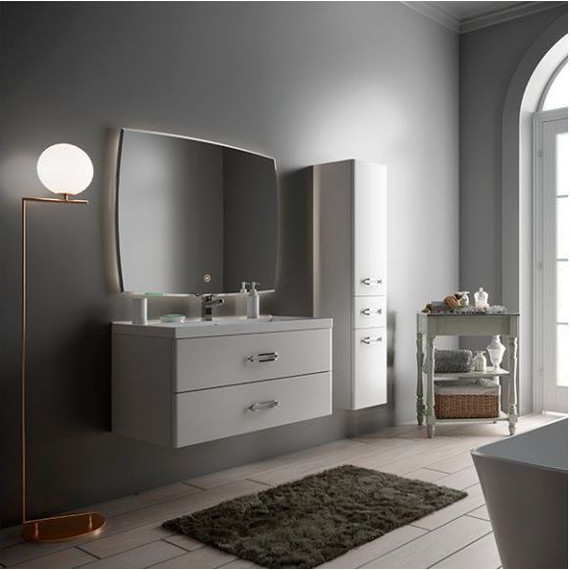 Пенал подвесной Mirsant Fuji 35 см L, белый - фото 4